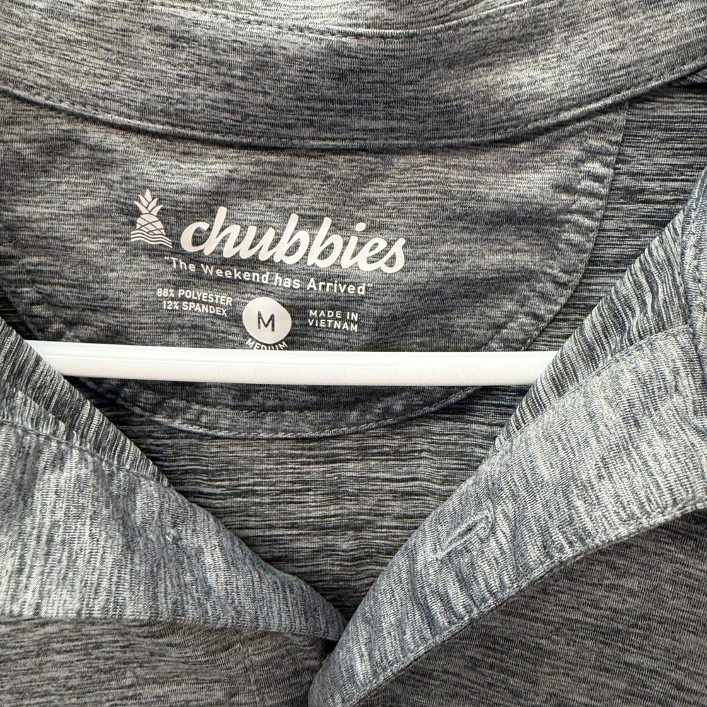 Chubbies Heather Gray performance Polo Shirt - image 2